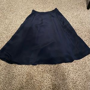 JCrew Navy silk skirt, size 6